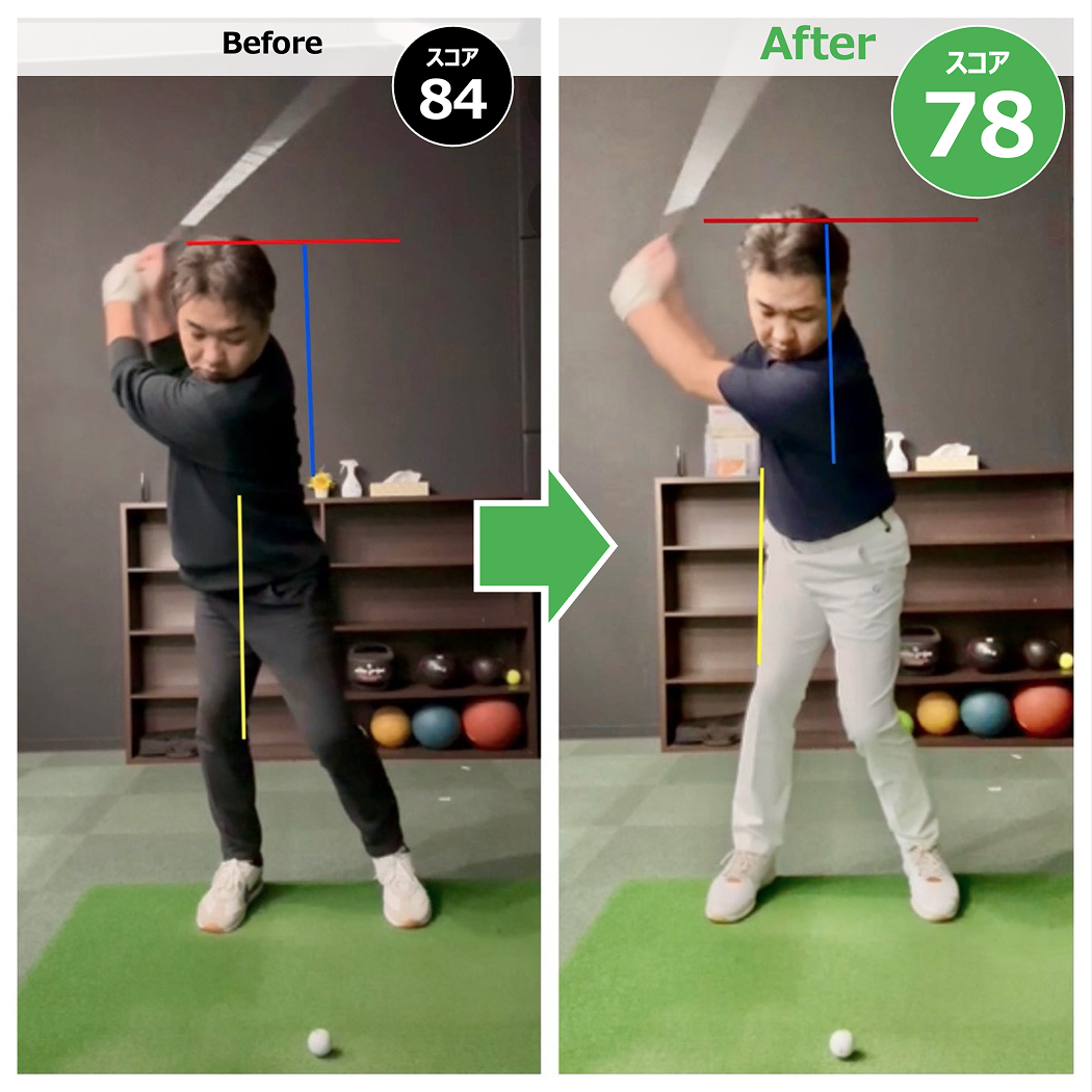 スイング改善例