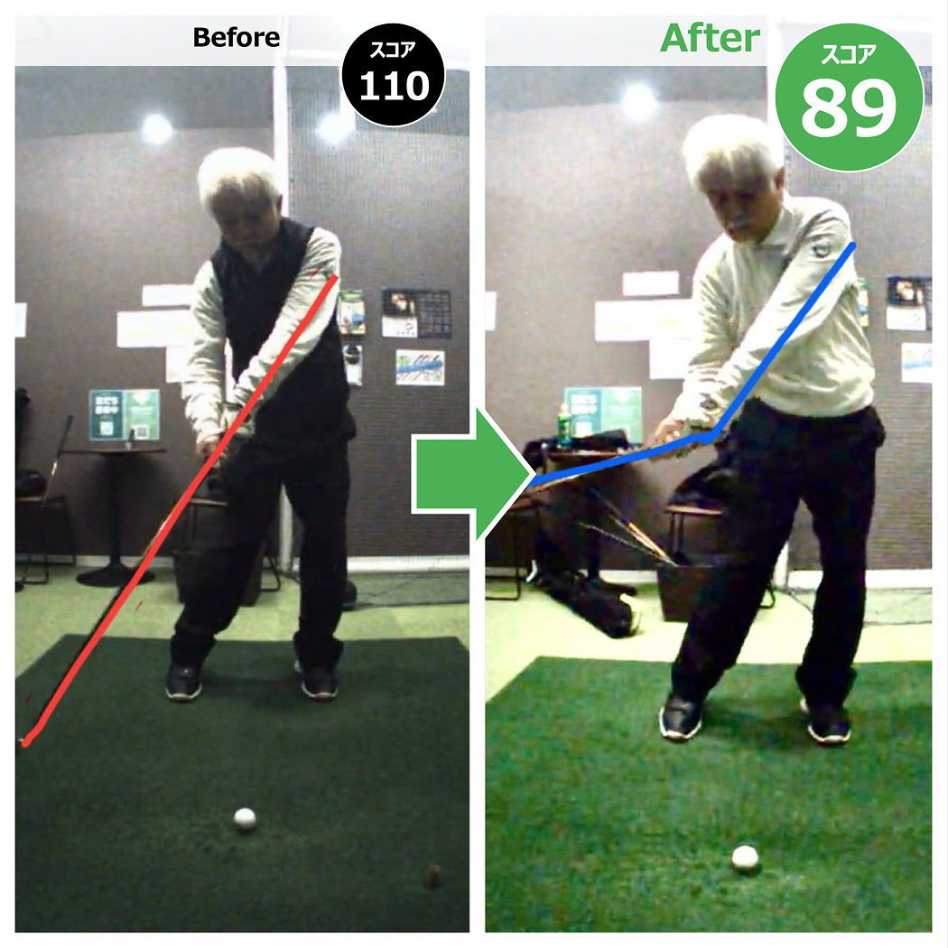 スイング改善例