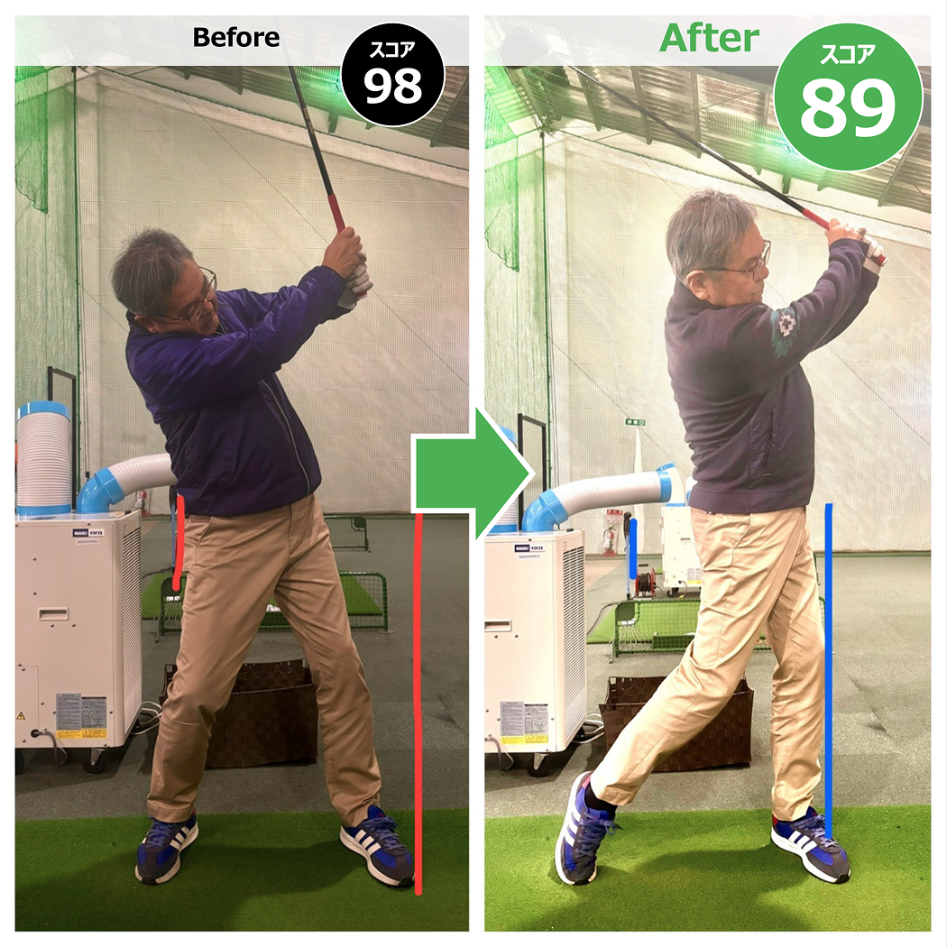 スイング改善例