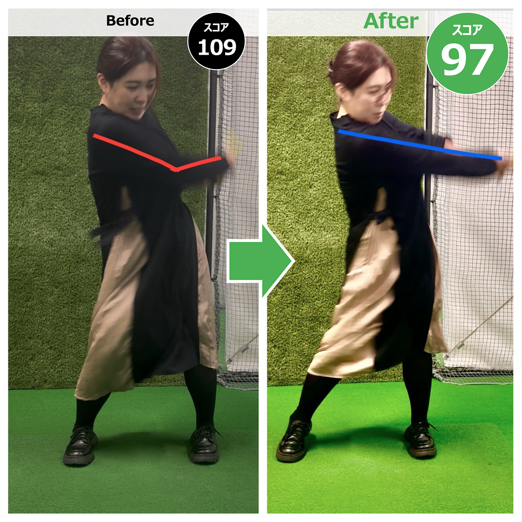 スイング改善例