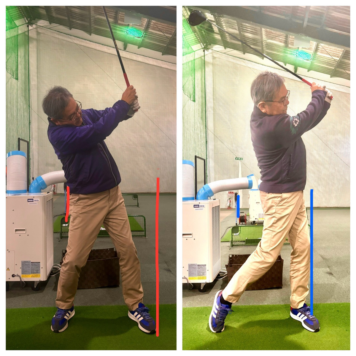 年齢61才/ゴルフ暦15年/レッスン歴2ヶ月/スコア98→89